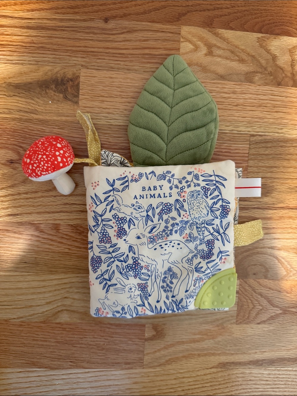 Manhattan toy company baby animal cloth book and stroller toy Animal Print chew